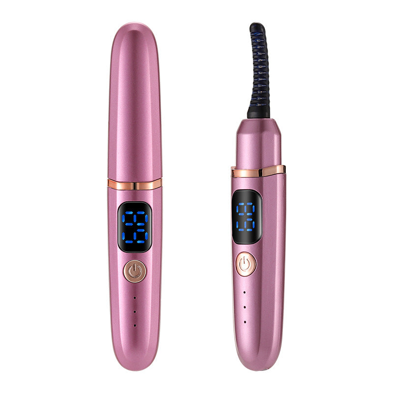Electric eyelash curling and heating device