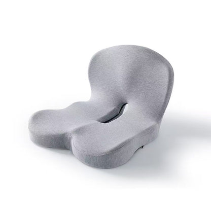 Memory foam one-piece seat cushion backrest