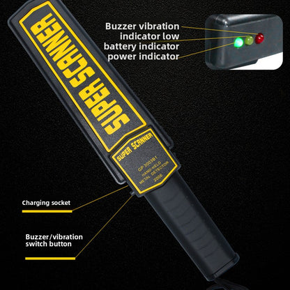Handheld High Precision Metal Detector with Sound/Light Alarm