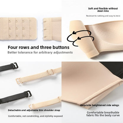 Women Strapless Push-Up Seamless Bra