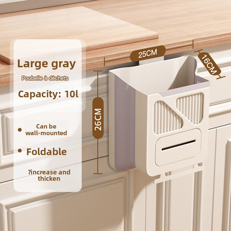 No-drill kitchen trash can