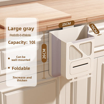 No-drill kitchen trash can