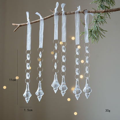 Christmas Tree Decoration Snowflake Pendant