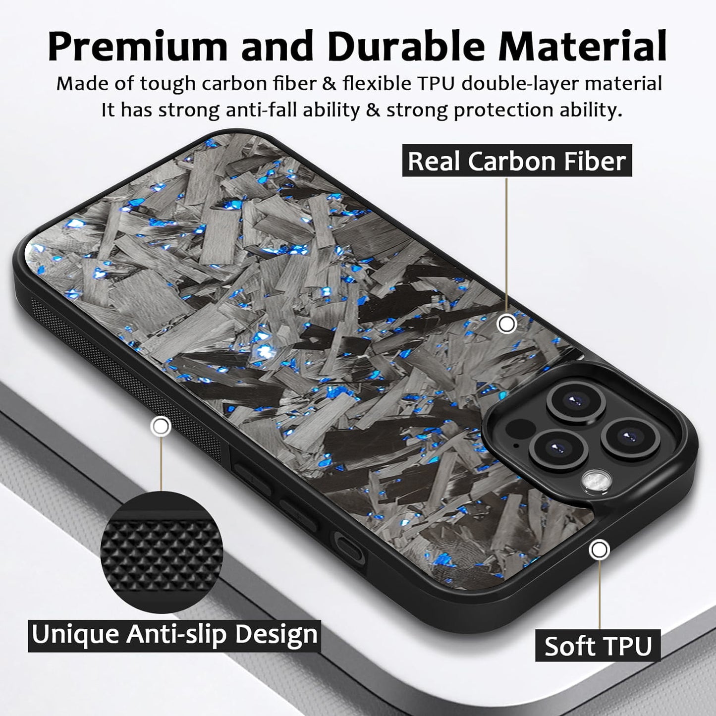 Carbon fiber phone case