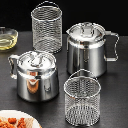 Filtered mesh oil tank pot oil storage tank