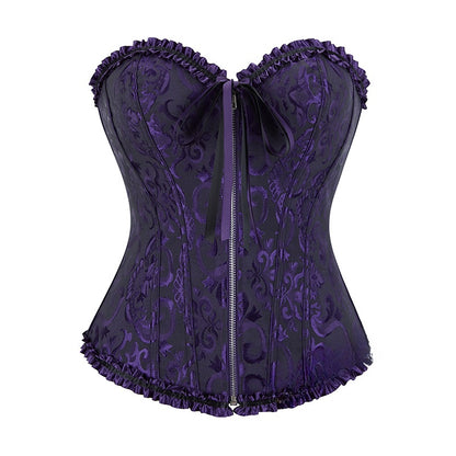 Zipper shaping garment