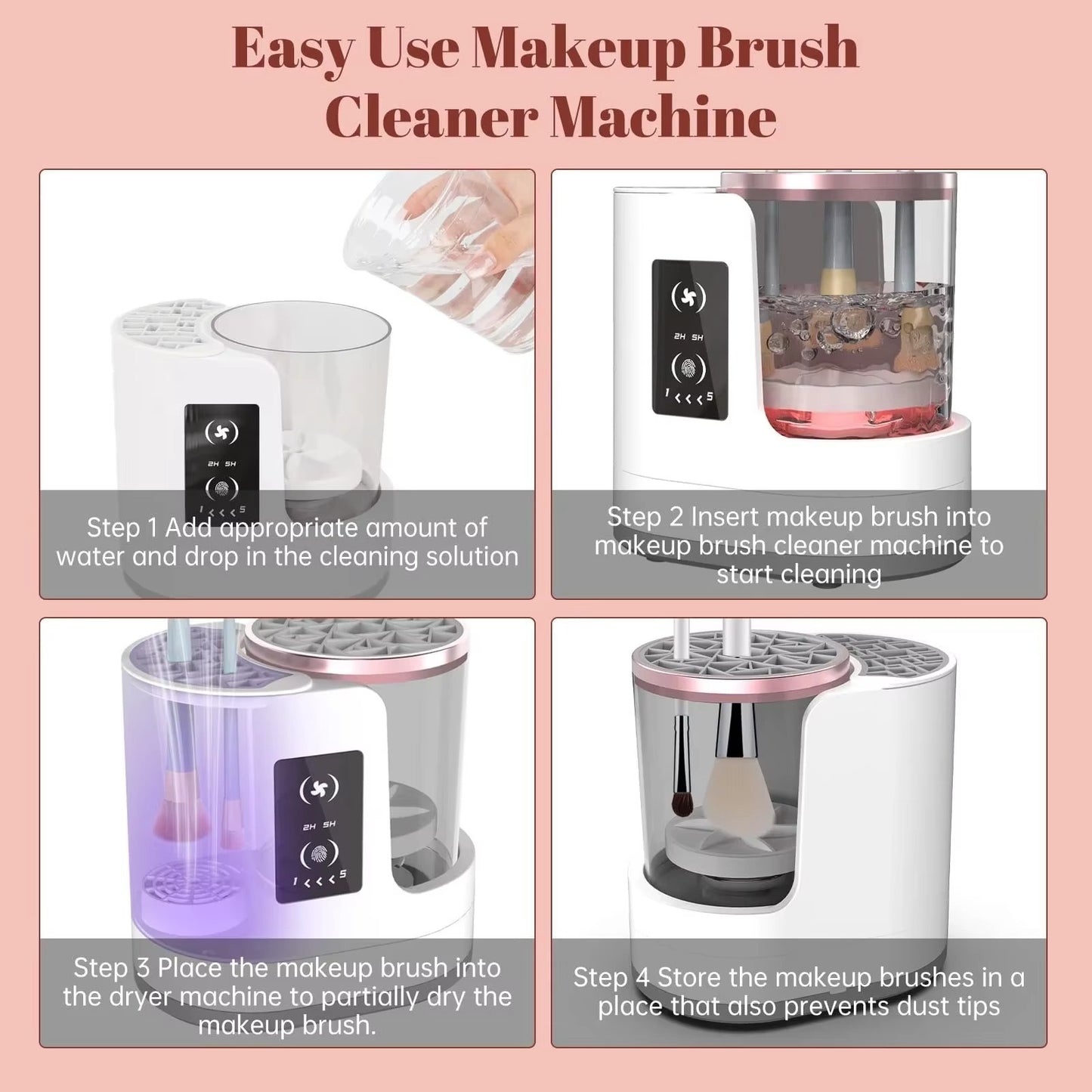 Makeup brush cleaner