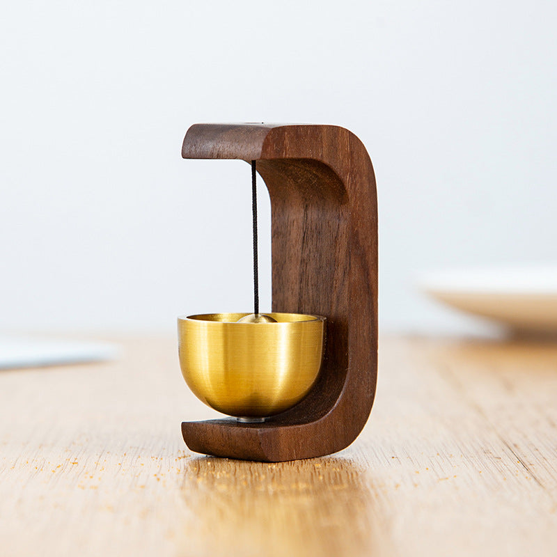 Magnetic Wooden Doorbell with Wind Chime