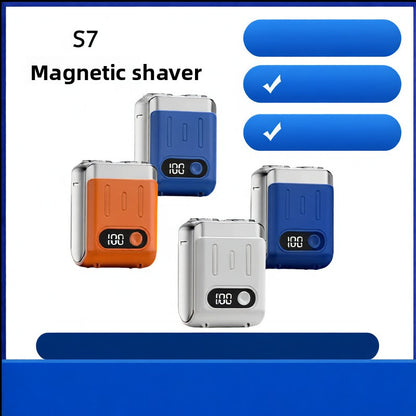 Portable Electric Shaver with Magnetic Charging