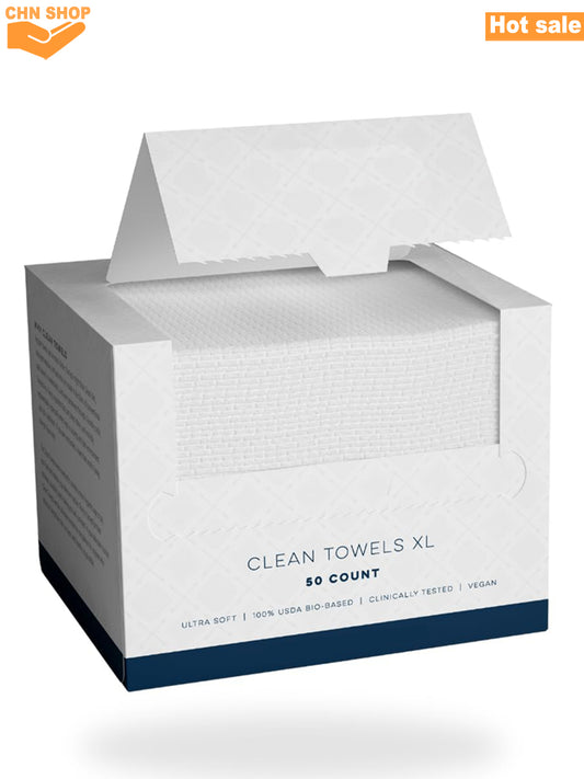 Cotton Face Cleaning Towels 50-Pack