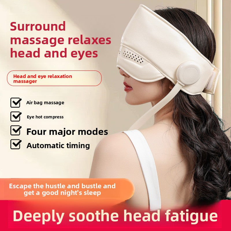 Automatic Head Eye Massager with Heat Compress