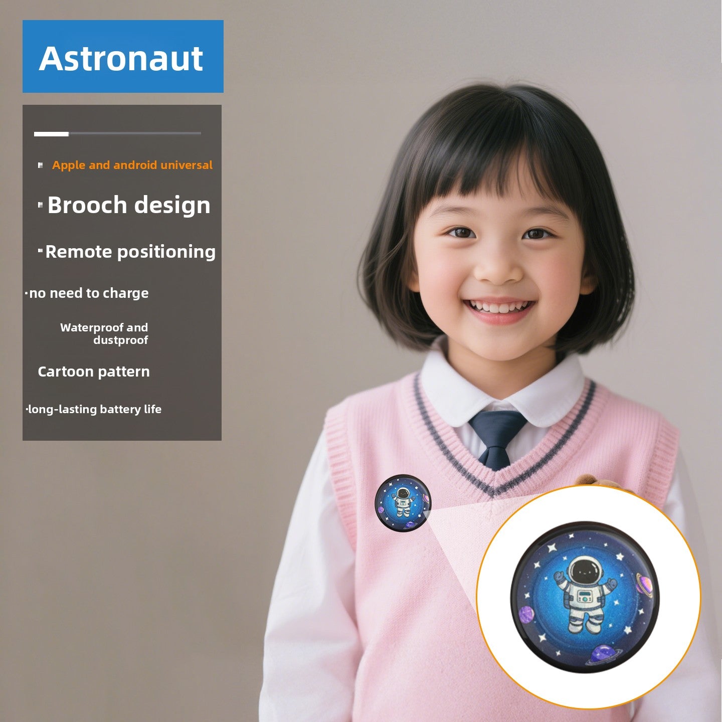 Child positioning anti-lost device