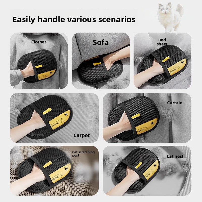 Electrostatic Pet Hair Removal Gloves for Cats and Dogs