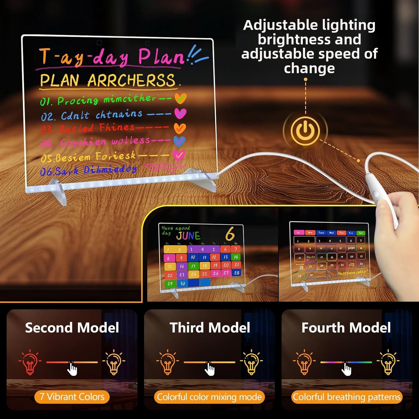 Fluorescent display board