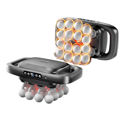 Fascia gun with multiple heads for back and waist relaxation