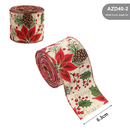 Burlap Christmas Ribbon