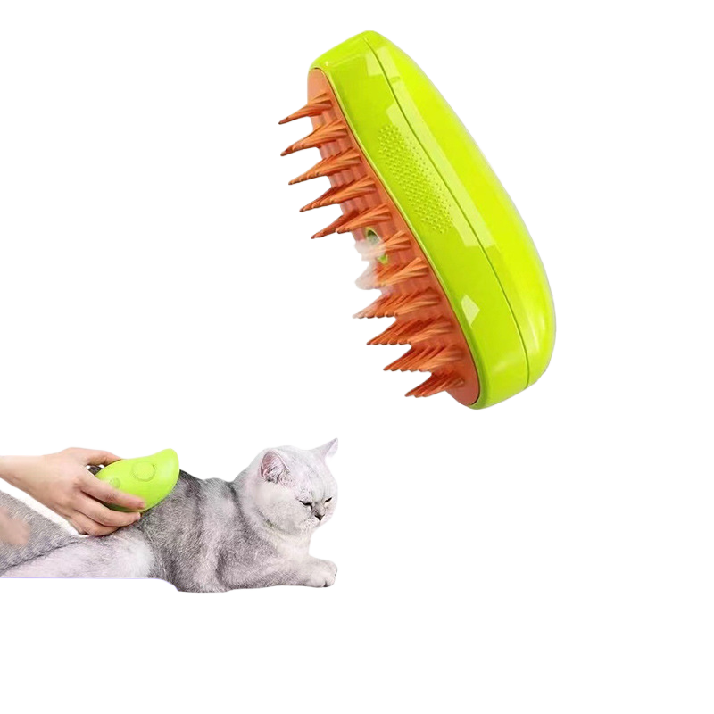 Multiple pet spray massage brushes