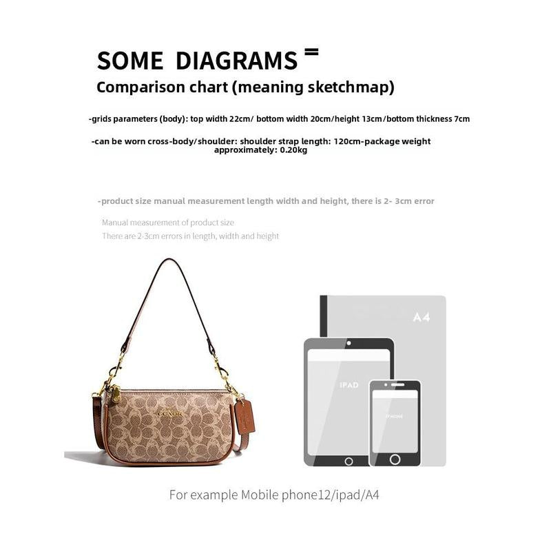 Trendy Floral Underarm Bag, Elegant PU Leather Shoulder Purse, Stylish Designer Crossbody for Versatile Women’S Fashion Holiday Party Gifts Such as Halloween and Christmas