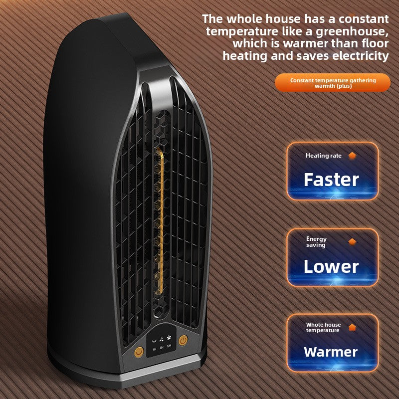 Silent portable household energy-saving heater