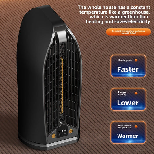 Silent portable household energy-saving heater