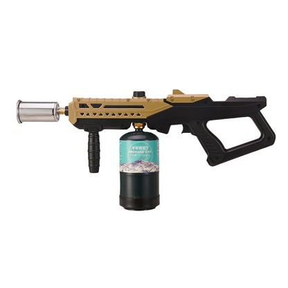 Refillable Windproof Butane Flamethrower Lighter