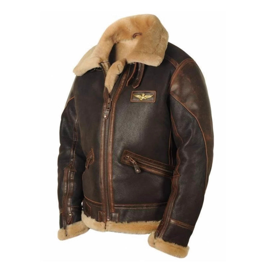Turn-Down Collar Zippered Jacket