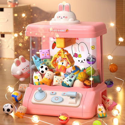 The cute bunny's doll grab machine - playing pretend games
