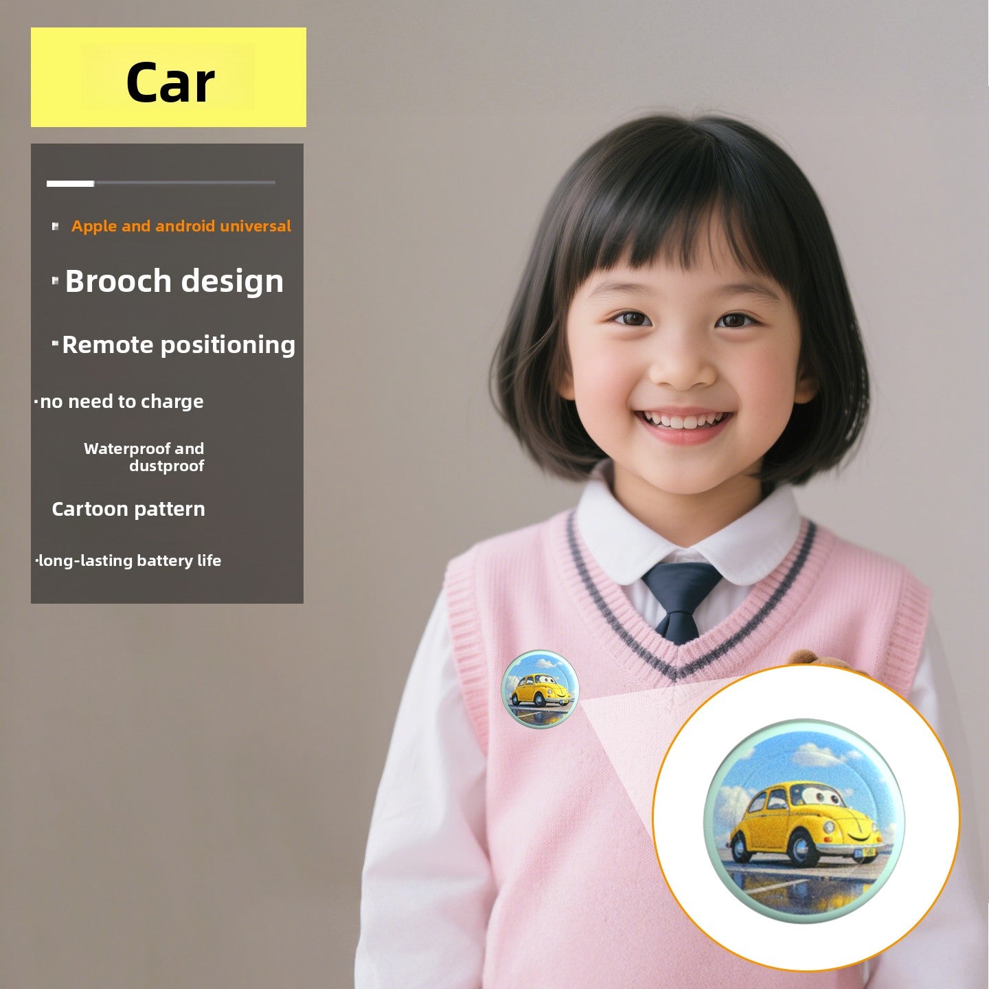 Child positioning anti-lost device