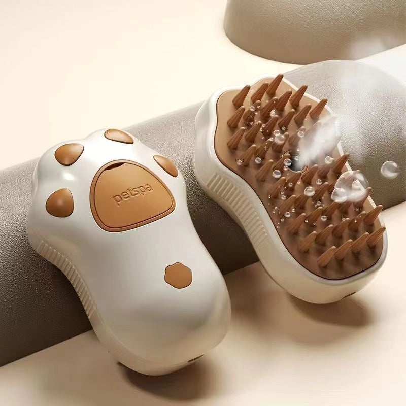 Multiple pet spray massage brushes