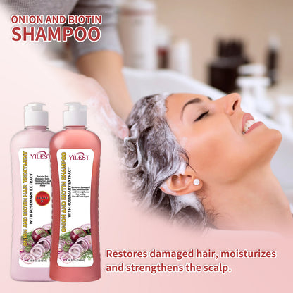 Onion Biotin Rosemary Shampoo Conditioner Set