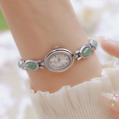 BS Natural Dongling stone and Hetian Jade high-end chain watch