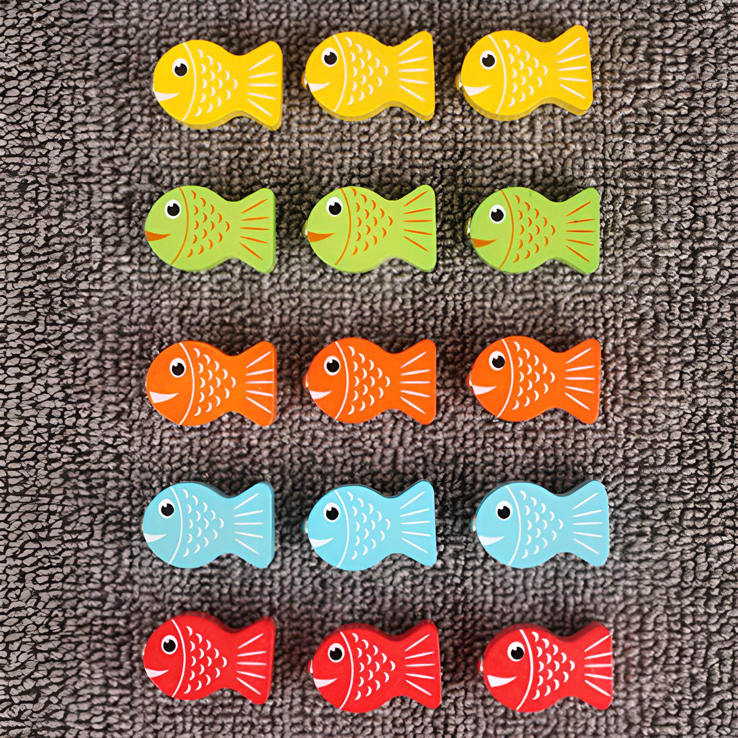 Wooden Magnetic Memory Fishing Game for Cognitive Training