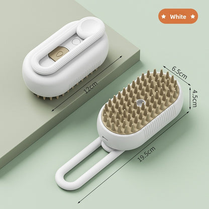 Multiple pet spray massage brushes