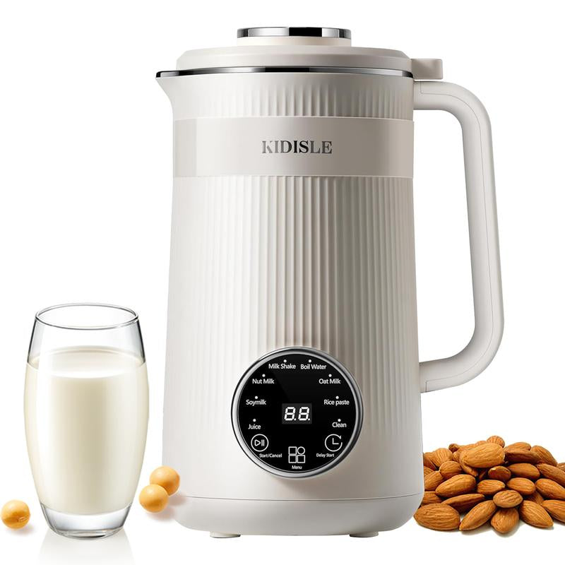 8-In-1 Multifunctional Automatic Nut Milk Machine&Coffee Maker, 32Oz Auto Self-Cleaning, Delay Start, Keep Warm, Boil Water – Stainless Steel, Christmas Gifts