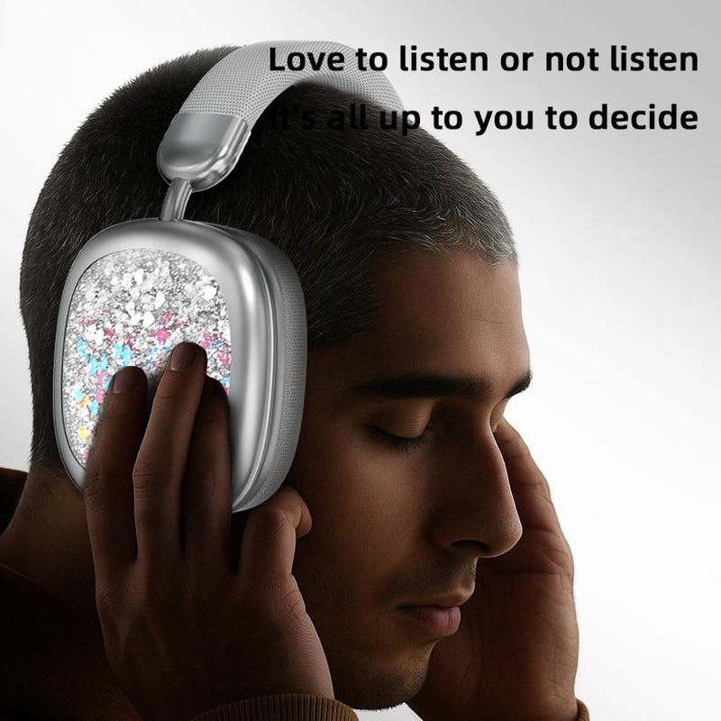 YANUQIA Wireless Headphones, Over-Ear Headphones, Hi-Fi Stereo Noise-Cancelling Headphones, Suitable for Travel, Work, Sports and Games, Built-In Microphone, Large Battery for Long-Lasting, Suitable for Iphone, Laptop, Ios/Android Bluetooth Headphones