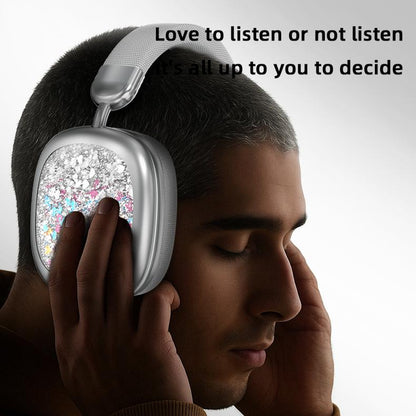 YANUQIA Wireless Headphones, Over-Ear Headphones, Hi-Fi Stereo Noise-Cancelling Headphones, Suitable for Travel, Work, Sports and Games, Built-In Microphone, Large Battery for Long-Lasting, Suitable for Iphone, Laptop, Ios/Android Bluetooth Headphones