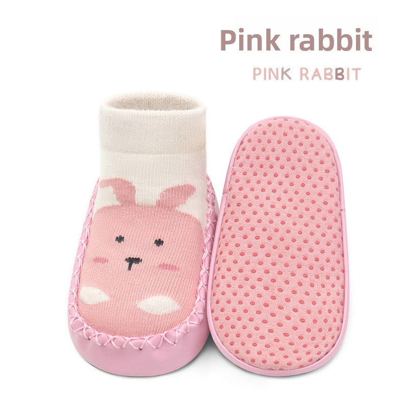 Baby Non-Slip Leather Bottom Ankle Socks