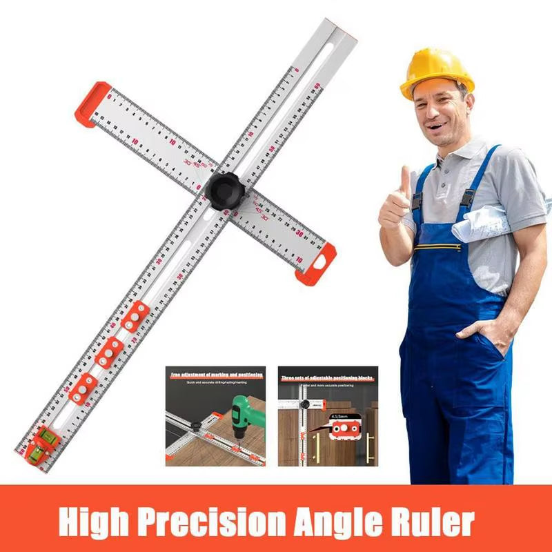 Marking T Square Adjustable Angle T Ruler for Drawing Multifunctional Woodworking Measuring Ruler Tools for Carpentry