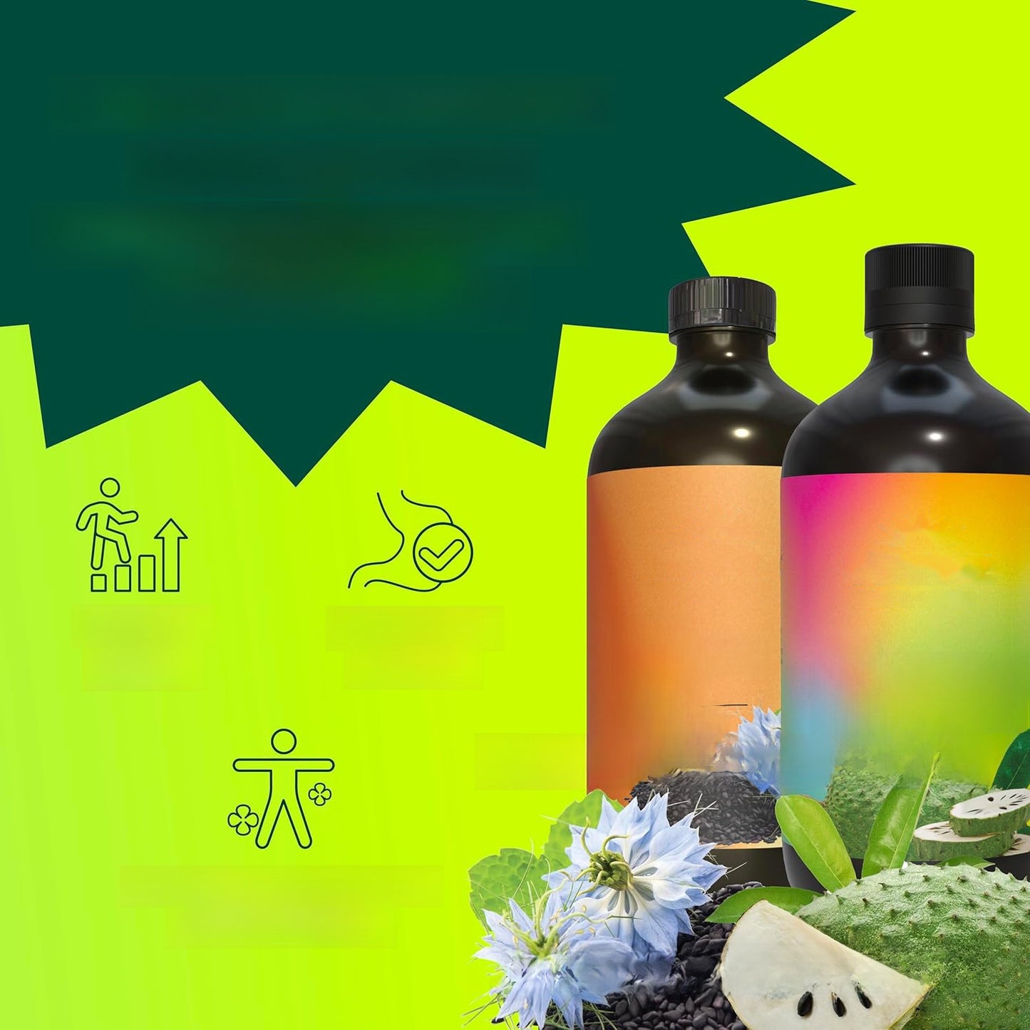 Soursop Bitter Drops Black Seed Oil Supplement