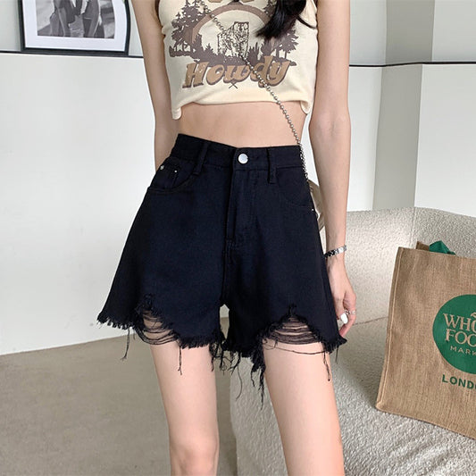 High Waist Denim Shorts for Women