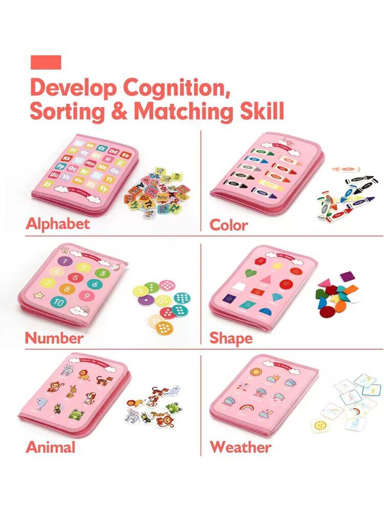 Childrens Educational Felt Learning Board
