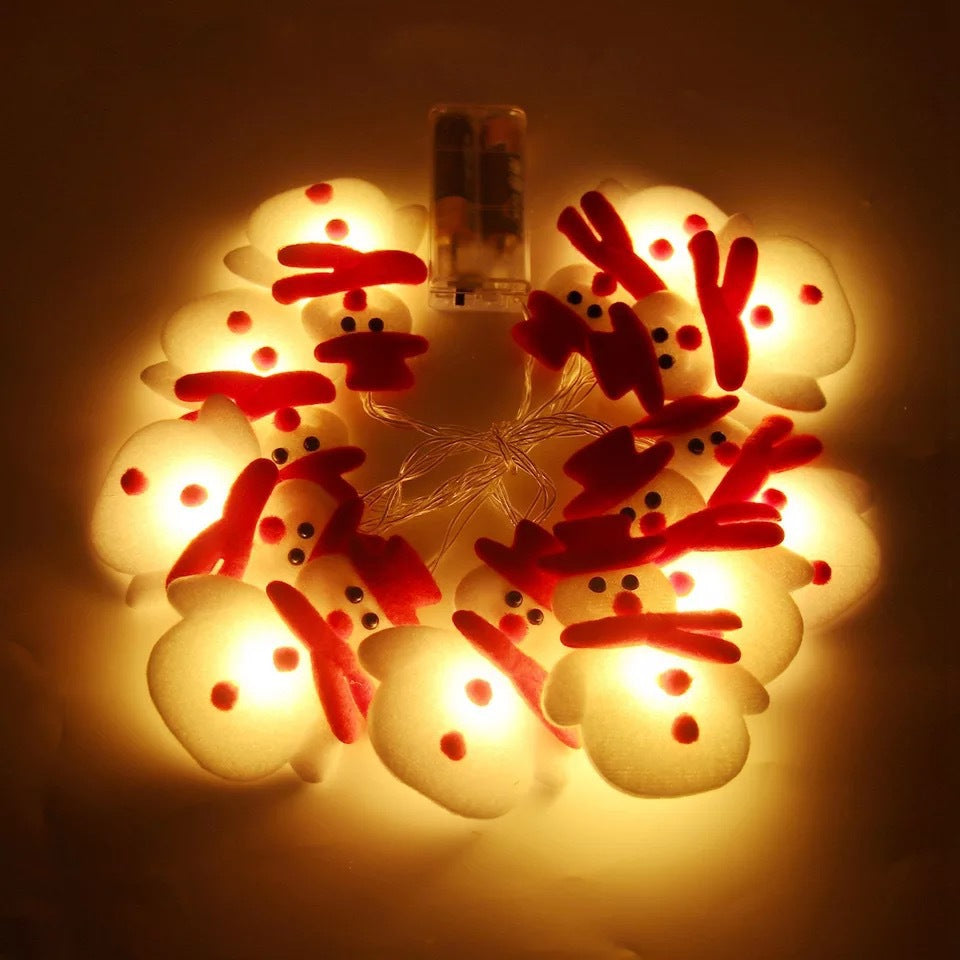Ragdoll Snowman String Lights