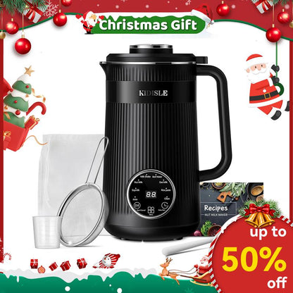 8-In-1 Multifunctional Automatic Nut Milk Machine&Coffee Maker, 32Oz Auto Self-Cleaning, Delay Start, Keep Warm, Boil Water – Stainless Steel, Christmas Gifts