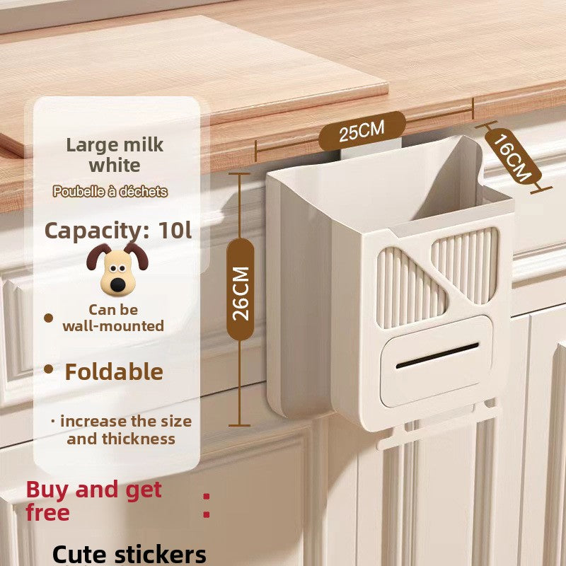 No-drill kitchen trash can