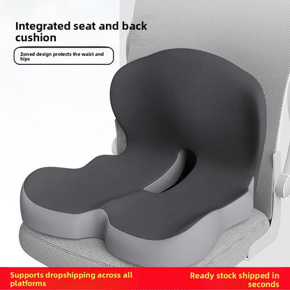 Memory foam one-piece seat cushion