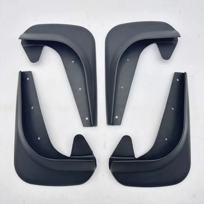 For Universal Compact Car 4PCS Splash Guards Mud Flaps Set No Drill Installation Mudguards Fenders with Mounting Hardware Kit