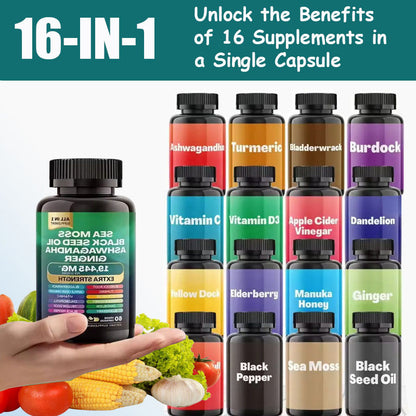 Black Seaweed Dietary Capsules
