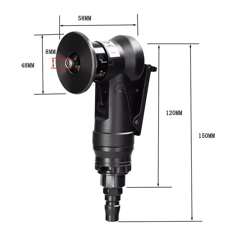 Sturdy Chamfering Mini Deburring Metal 30000Rpm Circular Edge, 45 Degree Tile Pneumatic Chamfering Tool,For Chamfering Metal