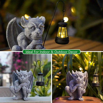 Stone Figure Ghost Solar Lamp
