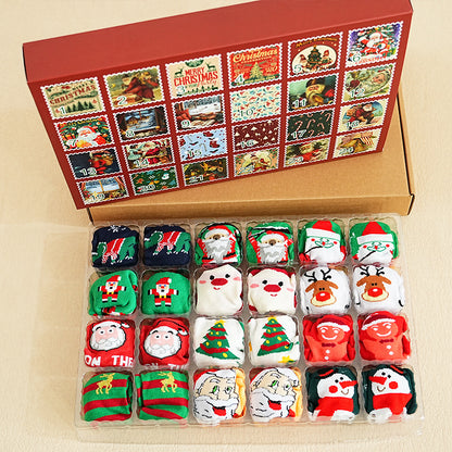 In-Stock New Large-Size Christmas Socks, Popular on European and American Cross-Border E-Commerce Platforms Like Amazon, Creative and Novel Socks, Christmas Gift Socks